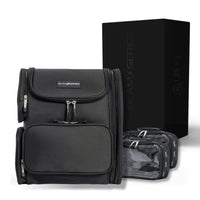 GlamSeries GlamPacker Zaino porta trucchi ergonomico ed espandibile, borsa per il trucco con scomparto con protezione termica, ideale per truccatori e parrucchieri