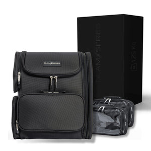 GlamSeries GlamPacker Zaino porta trucchi ergonomico ed espandibile, borsa per il trucco con scomparto con protezione termica, ideale per truccatori e parrucchieri