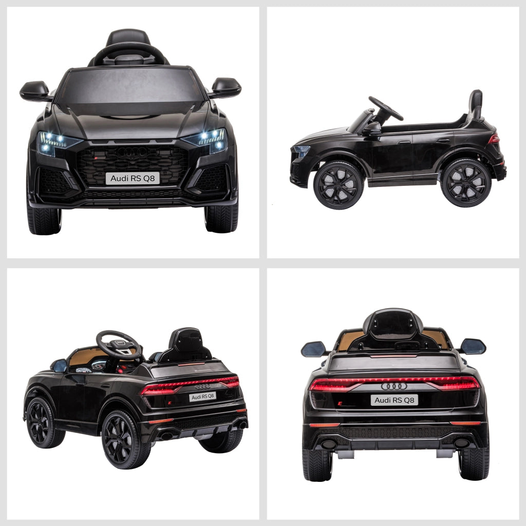 Auto elettrica per bambini Audi RS Q8 ¨C zephmum ¨C Nero