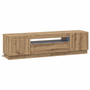 Mobile TV LED Rovere Artigianale Legno ingegnerizzato 897794