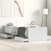 Giroletto con Testiera e Pediera Bianco 90x190 cm 3203810