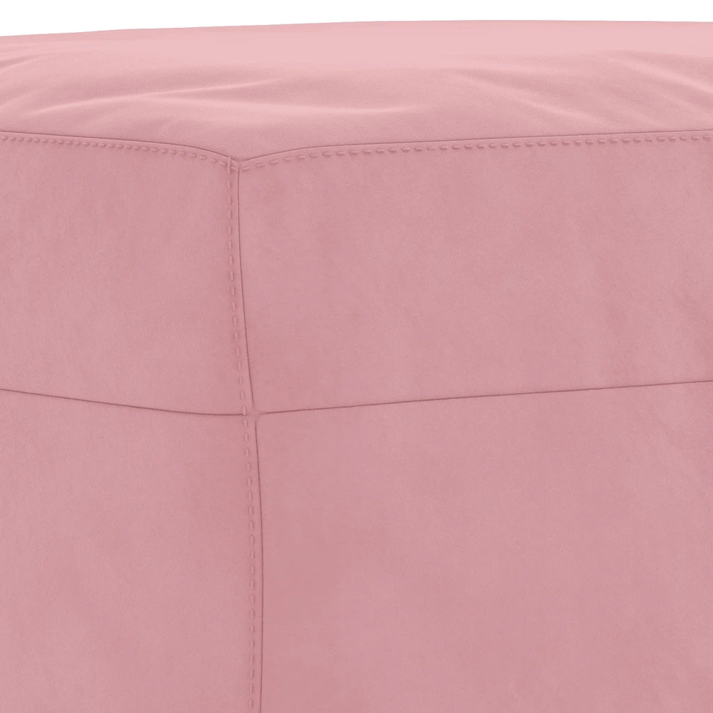 vidaXL Set di Divani 3 pz con Cuscini Rosa in Velluto