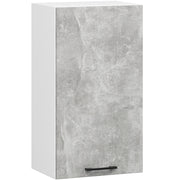 Mobile da cucina pensile sistema AKORD OLIWIA 40 cm H720 Bianco inserto frontale Cemento Grigio Cemento 1 anta 40x30x72 cm
