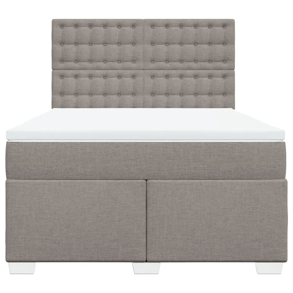 Giroletto a Molle con Materasso Tortora 140x200 cm in Tessuto 3290529