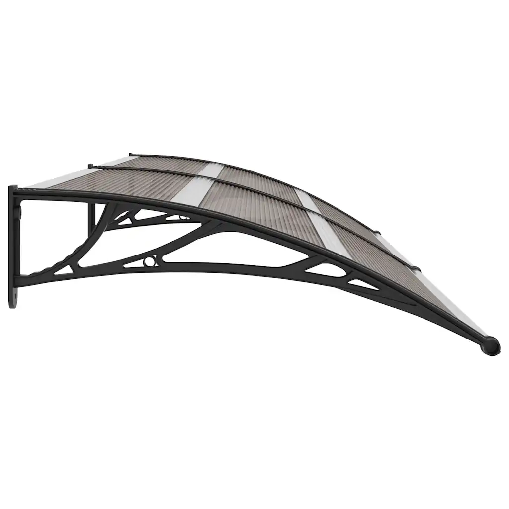 Pensilina per Porta Nera 240x100 cm in PC CFW5504481