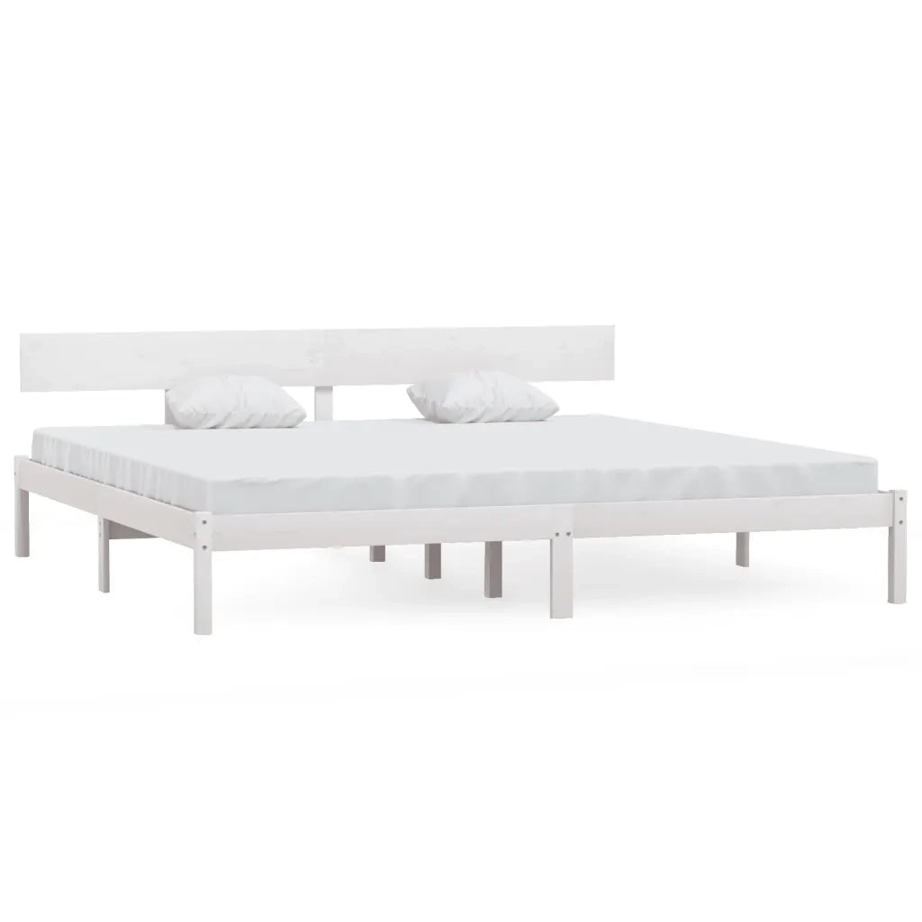 Giroletto Bianco in Legno Massello 180x200 cm Super King 810163