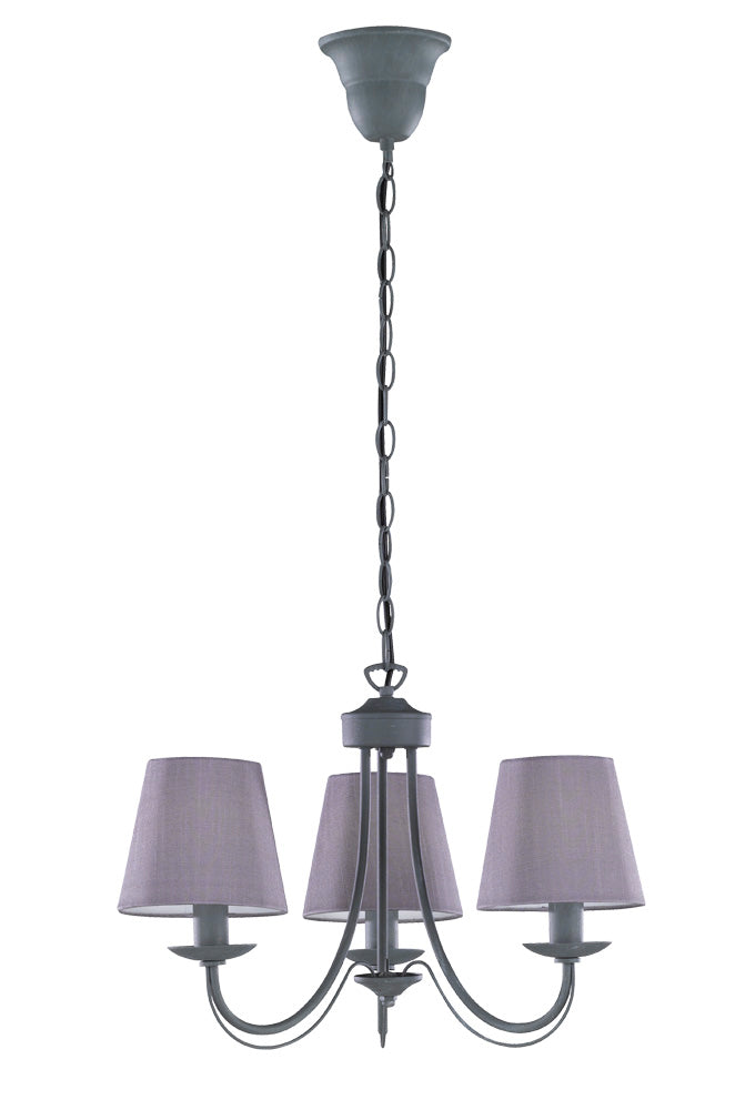 Lampadario da Interno  E14 in Metallo Calcestruzzo