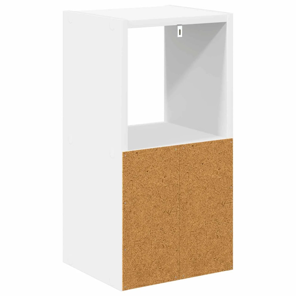 Comodino 2 pcs Bianco 25,5 x 22 x 49,5 cm Legno multistrato