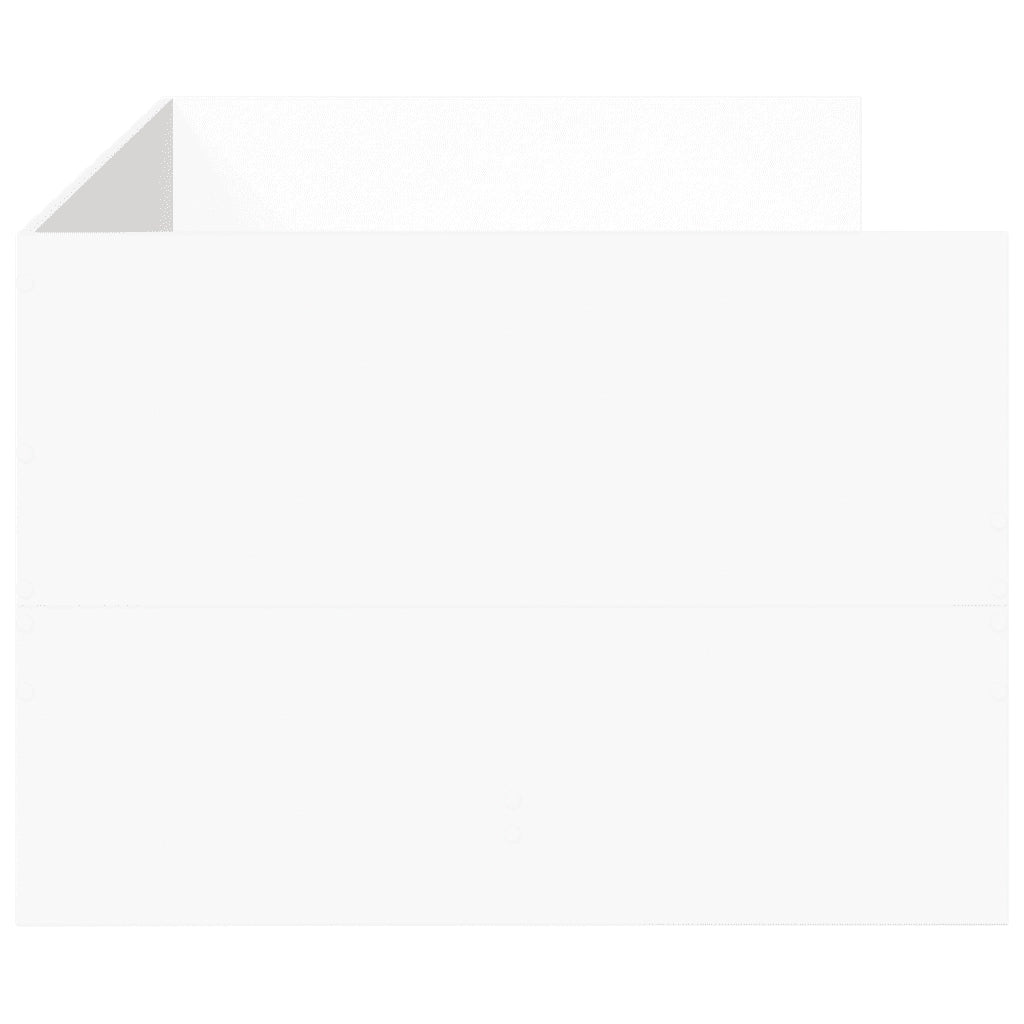 Divano Letto con Cassetti senza Materasso Bianco 90x190 cm