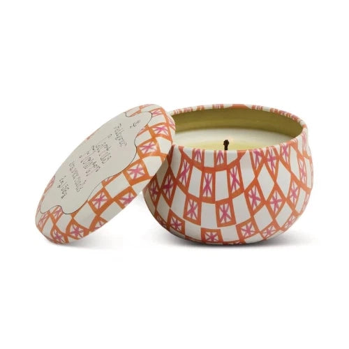 Candela in latta stampata a forma di tulipano (56 g/2 oz) - Fiore di cactus