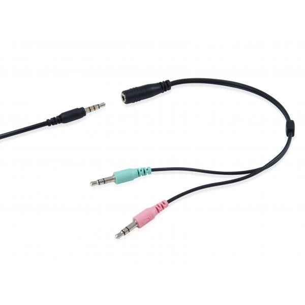 CUFFIA CON MICROFONO CAVO 2MT JACK 3.5
