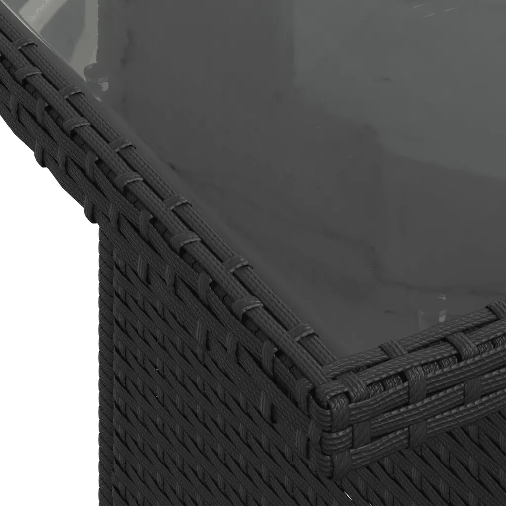 Set Divani da Giardino con Cuscini 7pz Nero Polyrattan 3269306