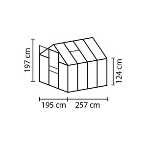 Serra da Giardino Vitavia Comet 5000 195x257x197 cm in Alluminio Anodizzato e Policarbonato