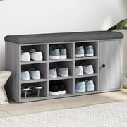 Panca Porta Scarpe Grigio Sonoma 102x32x50 cm Legno Multistratocod mxl 133605