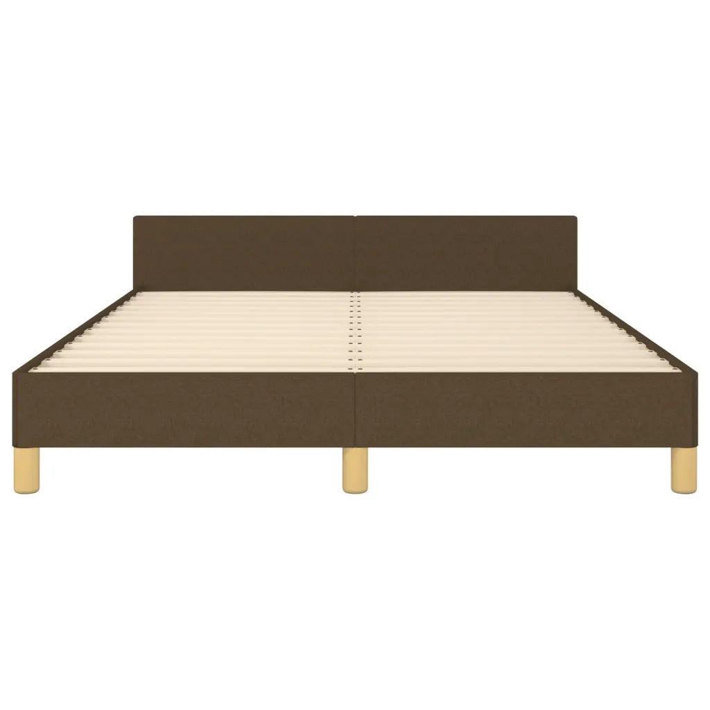 Giroletto senza Materasso Marrone Scuro 140x200 cm Tessuto 3125384