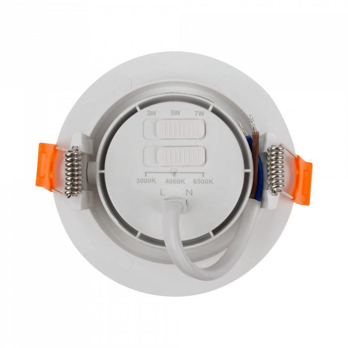 Faretto LED da incasso rotondo bianco CCT Ecolight