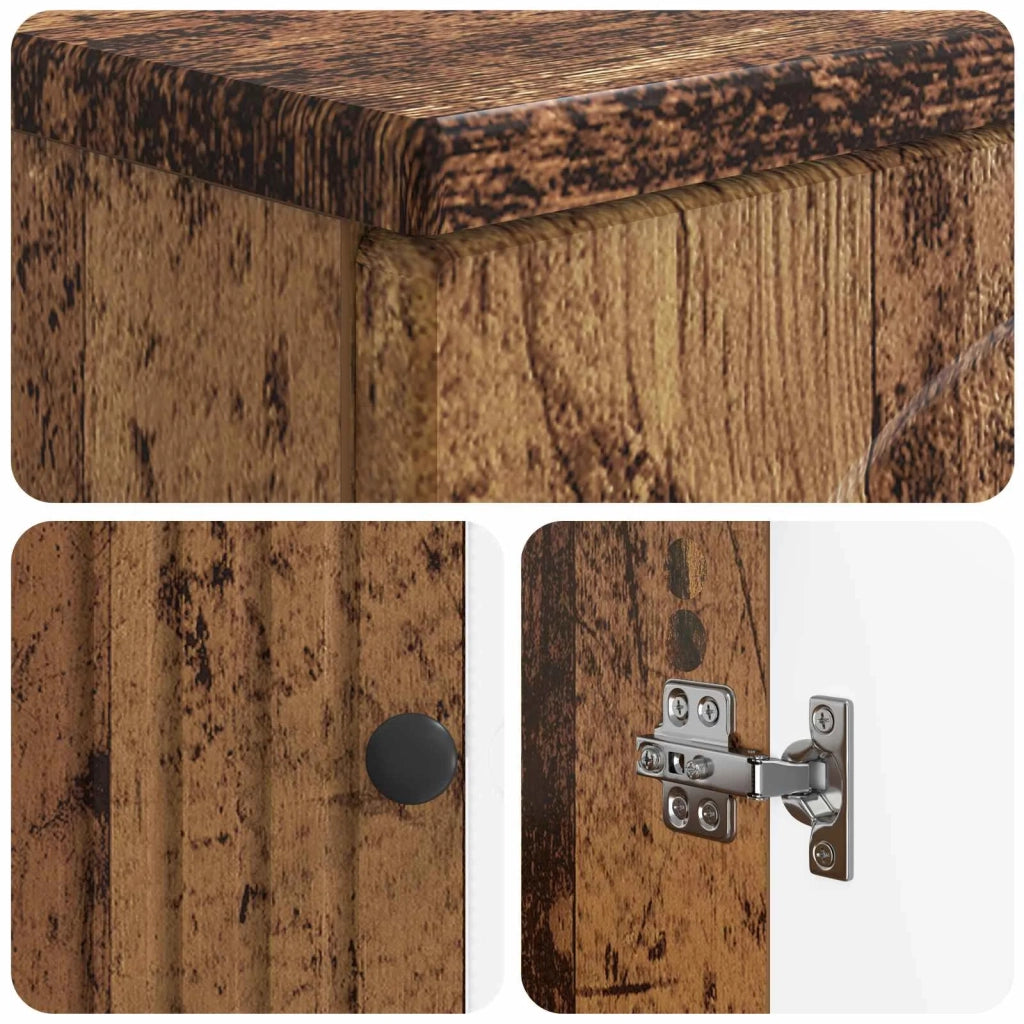 Mobile Bagno ALKMAAR Legno antico 66 x 25,5 x 190 cm 896263