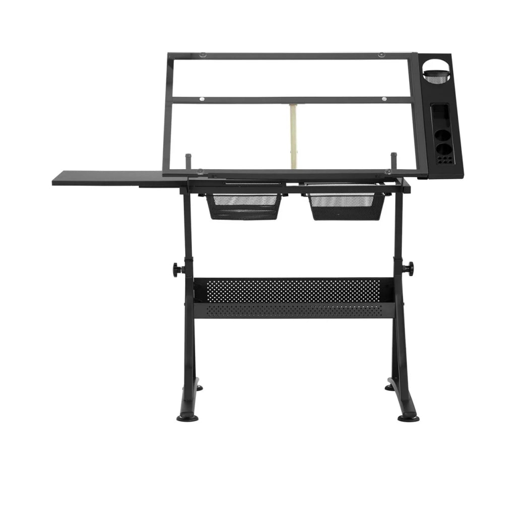 Scrivania da disegno inclinabile 120 x 60 x 90 cm con piano in vetro 14_0003606