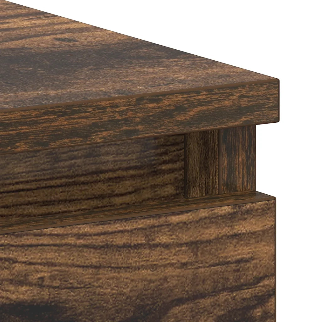 Scrivania Rovere Fumo 90x45x76 cm in Legno Multistrato 815507