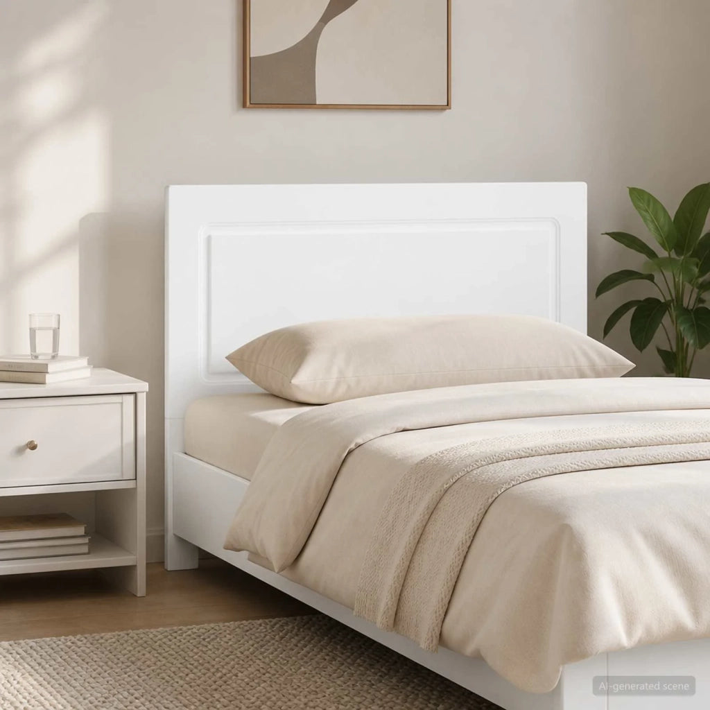 Testiera da Muro UTRECHT Bianco Legno ingegnerizzato 897855