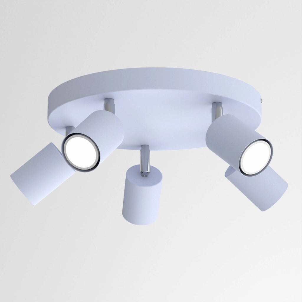 Plafoniera spot 5xGU10 blu metallo Fun Luminex