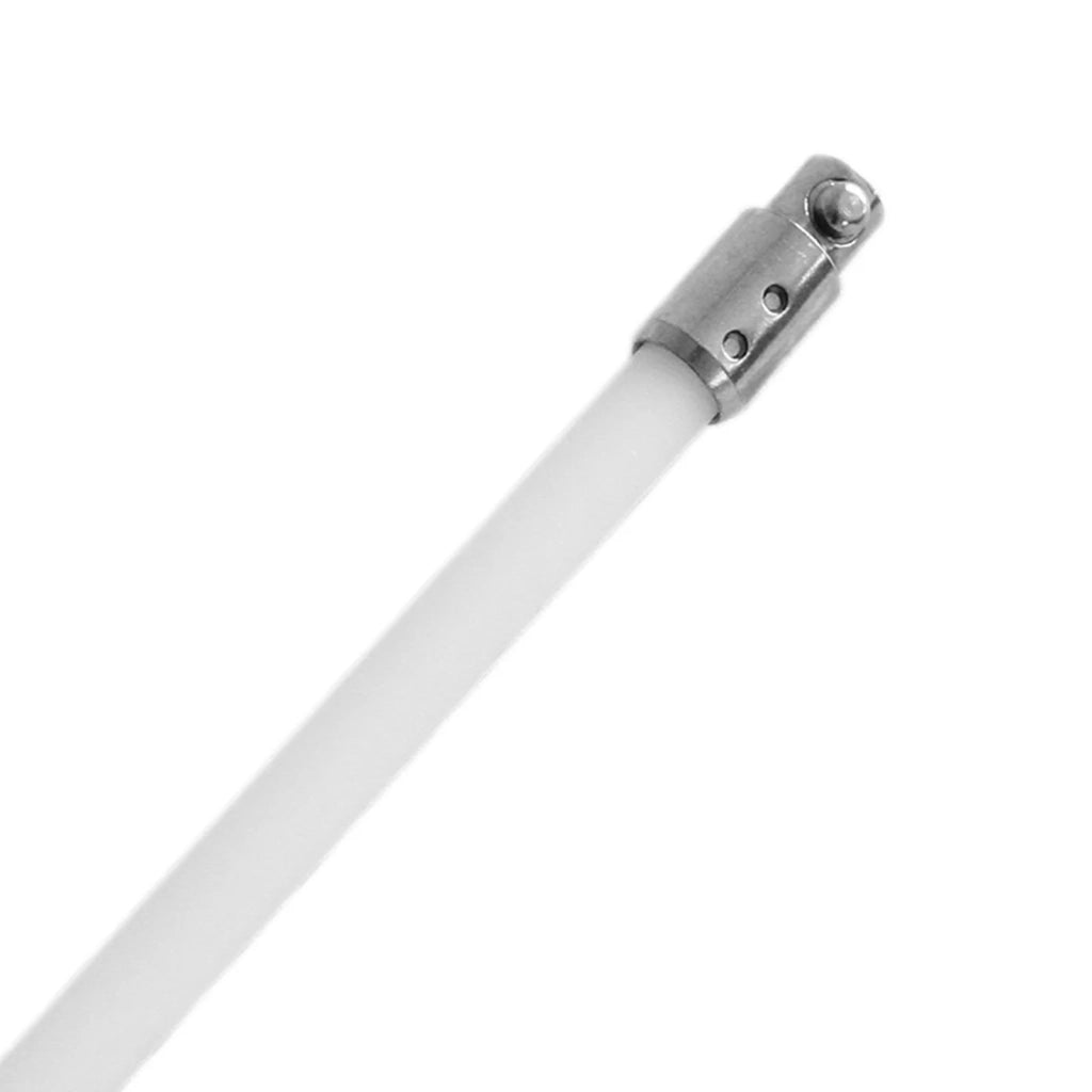 Scovolo Spazzacamino per Trapani Avvitatori con Adattatore Spazzola Camino Canna Fumaria Ciminiera Asta Nylon Flessibile con 6 Spazzole da 7 Setole - 7m