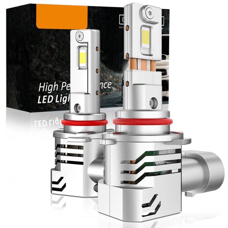 Kit Full Led Compatto HB3 9005 HB4 9006 12V 45W 8000 Lumen Canbus All In One IP65 Dissipazione a Ventola