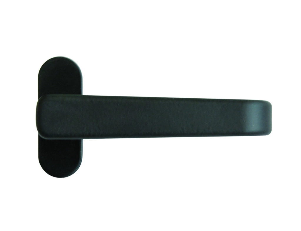 MANIGLIETTA IN ALLUMINIO VERNICIATO NERO- - mm.118x34h. - 5 pezzi