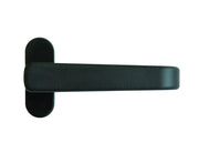 MANIGLIETTA IN ALLUMINIO VERNICIATO NERO- - mm.118x34h. - 5 pezzi