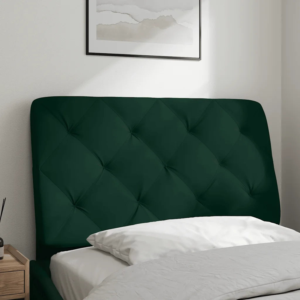 Cuscino Testiera Verde Scuro 90 cm in Velluto CFW3390904