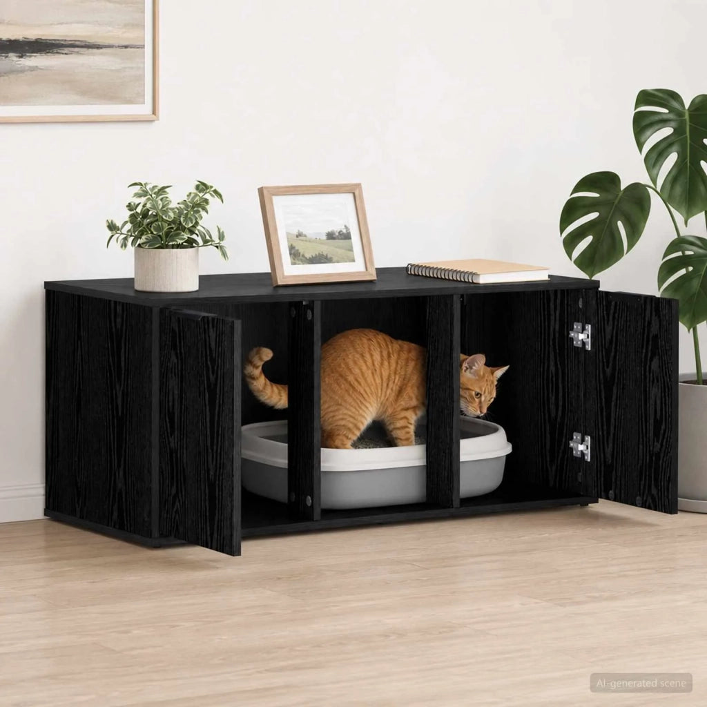 Mobile per gatti Rovere Nero 100 x 49 x 45 cm 8014760