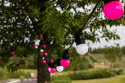 Fili di illuminazione esterno a 10m con 20 LED colorati Rosa