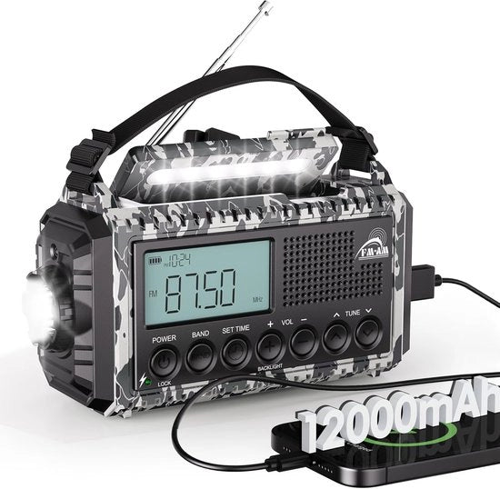 Radio a manovella – Radio di emergenza – Radio a dinamo – Radio a pedale – Camping – Outdoor – Situazioni di emergenza – Viaggi – Survival
