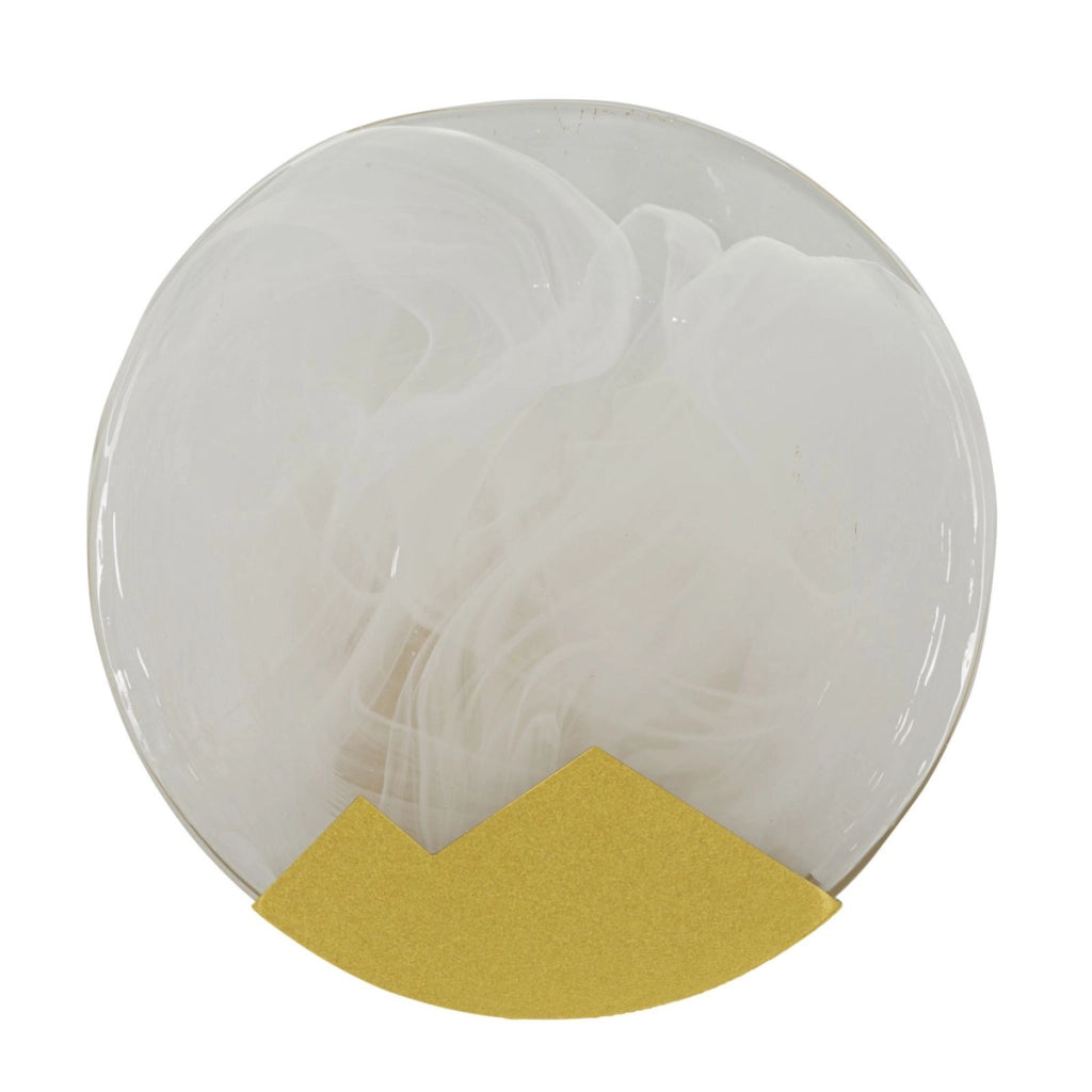 Lampada a Parete VKH71, Oro, Metallo, 20x20x10 cm