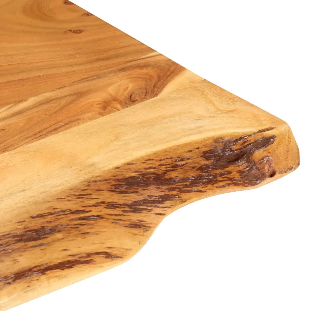 Piano per VanitÃ  Bagno in Massello di Acacia 80x52x3,8 cm