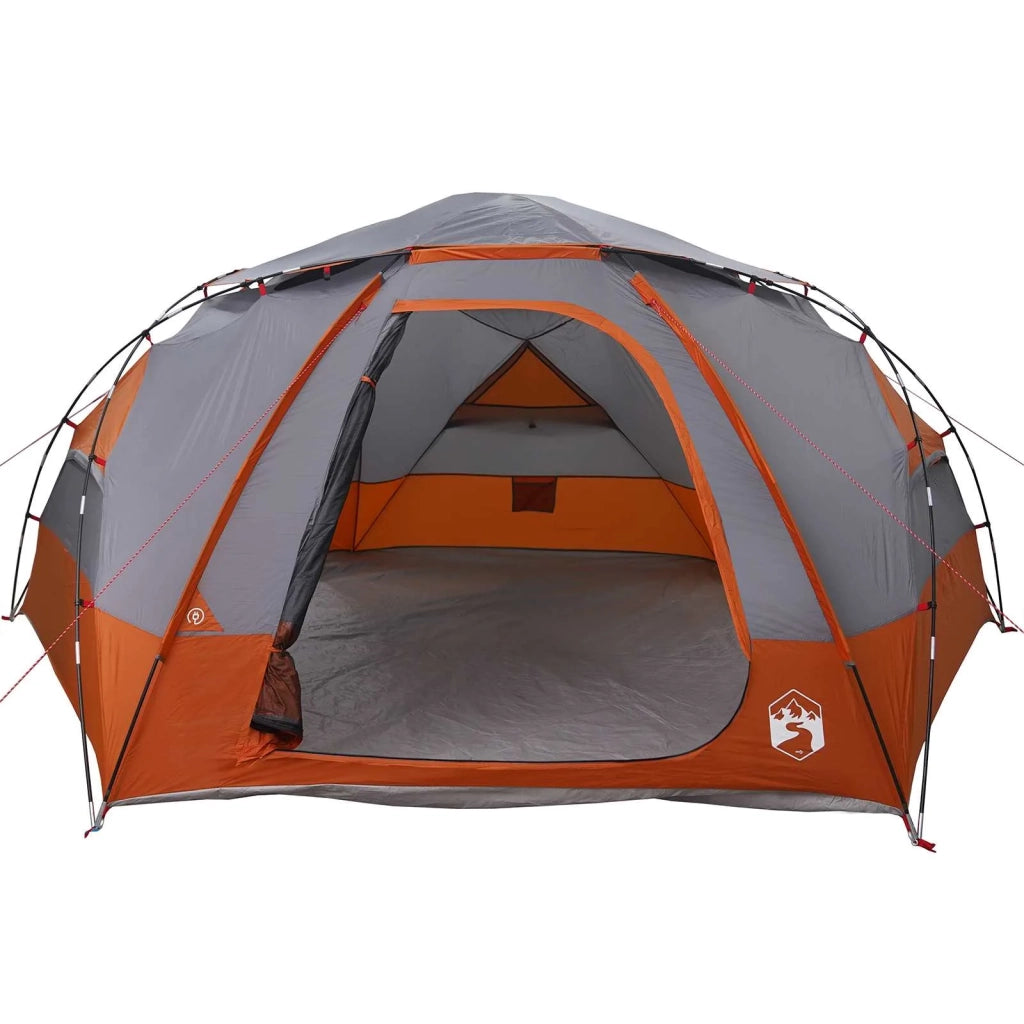 Tenda a cupola con tetto rimovibile Grigio e arancione 42017381