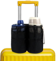 Porta bicchieri adattabile - Contenitore di bevande auto - Contenitore di bevande per piscina - Borsa da trasporto - Sacchetto in oxford resistente - Cinture di sicurezza