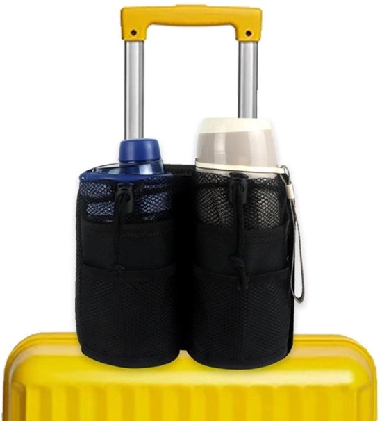 Porta bicchieri adattabile - Contenitore di bevande auto - Contenitore di bevande per piscina - Borsa da trasporto - Sacchetto in oxford resistente - Cinture di sicurezza