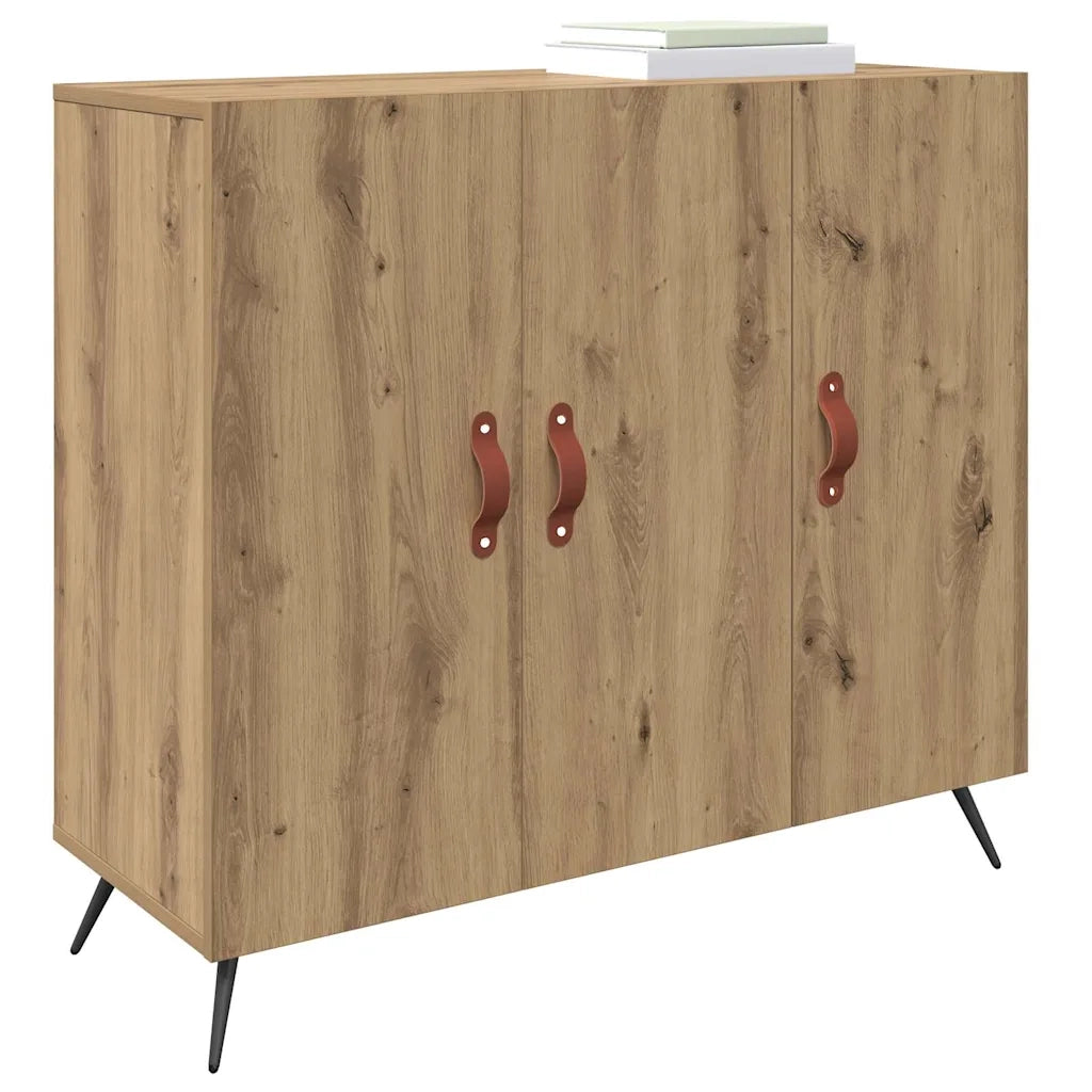 Credenza-Buffet-Armadio da cucina Rovere artigianale 89,5 x 34 x 80 cm Legno multistrato