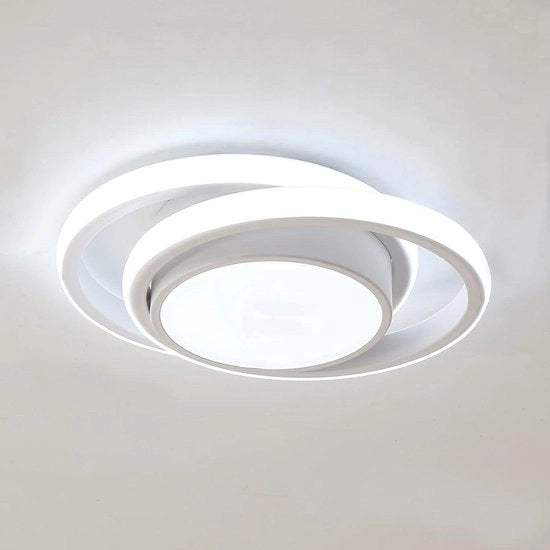 Lampada da soffitto LED 32W 2350LM - Luce fredda bianca - 6500K - Lampada da soffitto rotonda moderna - Camera da letto, bagno, camera dei bambini, cucina, ingresso