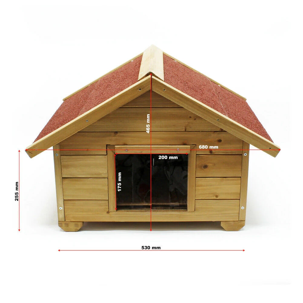 Cuccia per gatti con isolamento robusta cuccia per gatti da esterno in legno piccola 16_0002659