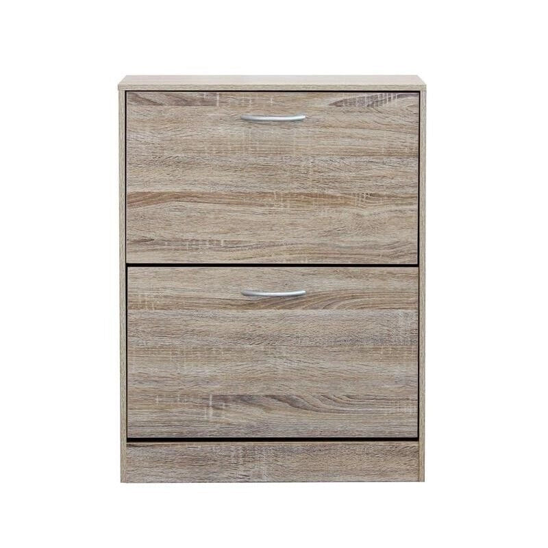 SCARPIERA SALLY LEGNO NATURALE CON 2 ANTE A RIBALTA 60 X 24 X H80 CM