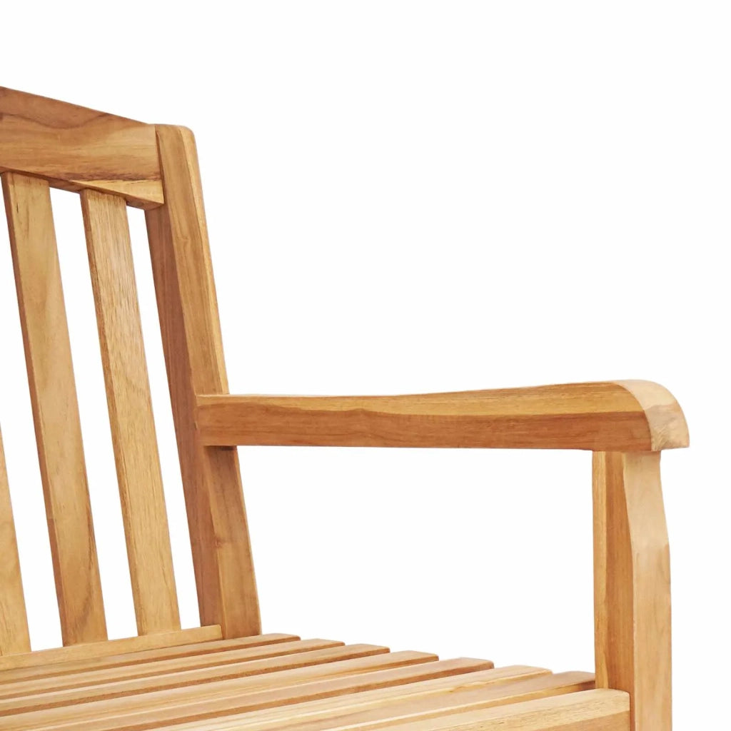Panchina in legno intagliata a mano Naturale 114 x 60,5 x 95 cm