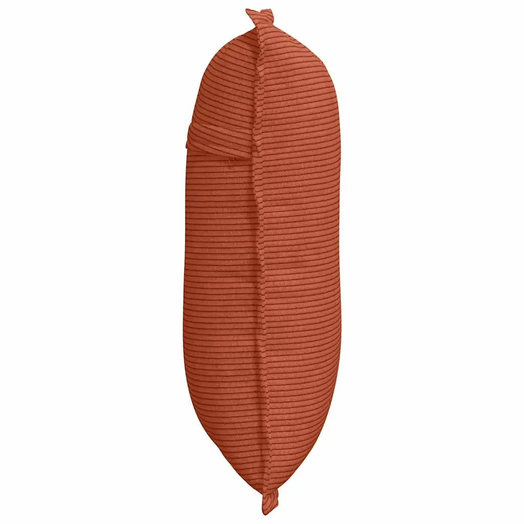 Cuscino per Schiena | Cuscino dorsale Rosso Arancio 50 x 45 cm Tessuto in Cords