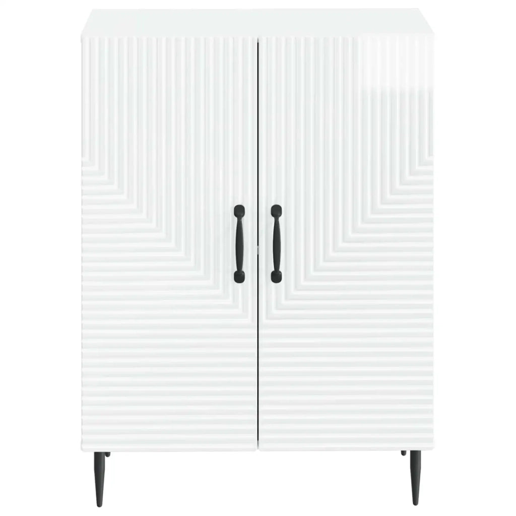 Mobiletto da Bagno HAARLEM Bianco Lucido 59,5 x 31 x 80 cm 896839