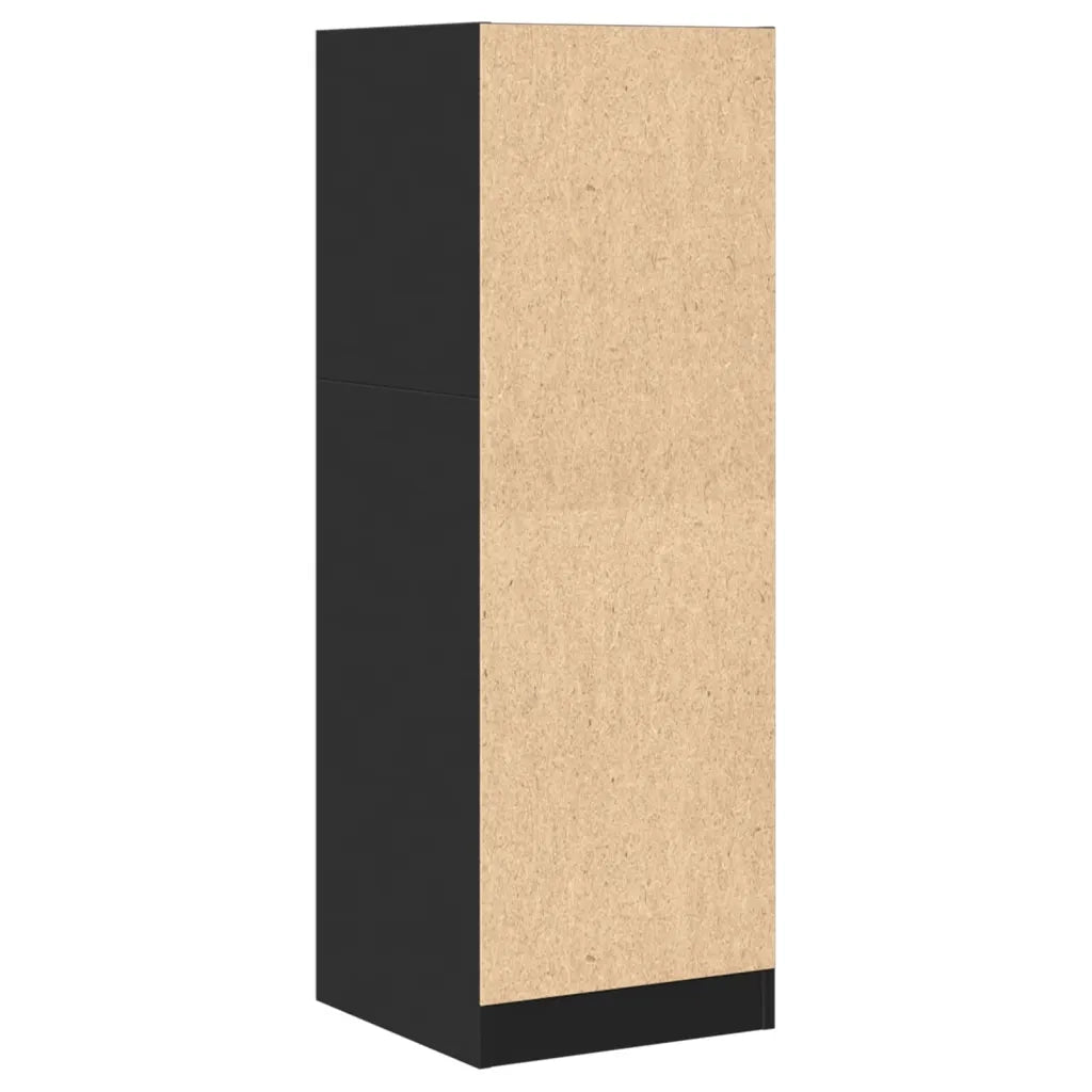 Mobiletto multifunzionale da farmacia contenitore per ufficio 40 x 41 x 118 cm legno composito nero 02_0050638