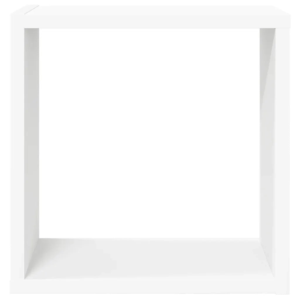 Mensole Parete a Cubo 2 pz Bianche 30x15x30cm 806998
