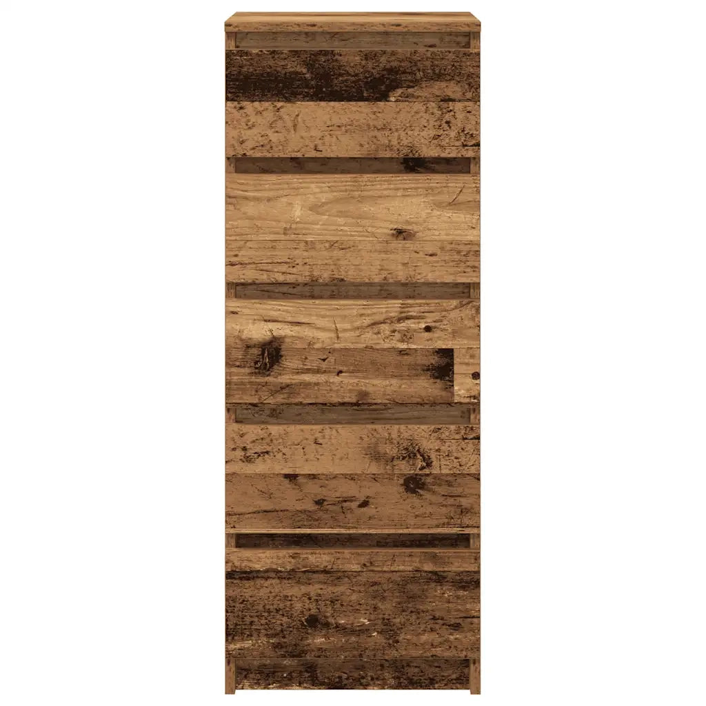 Credenza con Cassetti Legno Antico 37,5x35x99 cm in Truciolato 861767