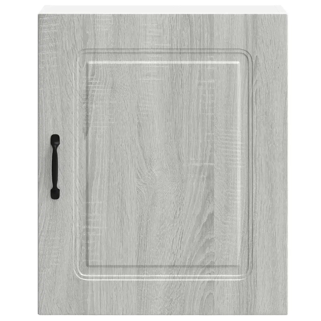 Pensili da cucina 2 pz Kalmar Grigio in Legno Multistrato Sonoma 853570