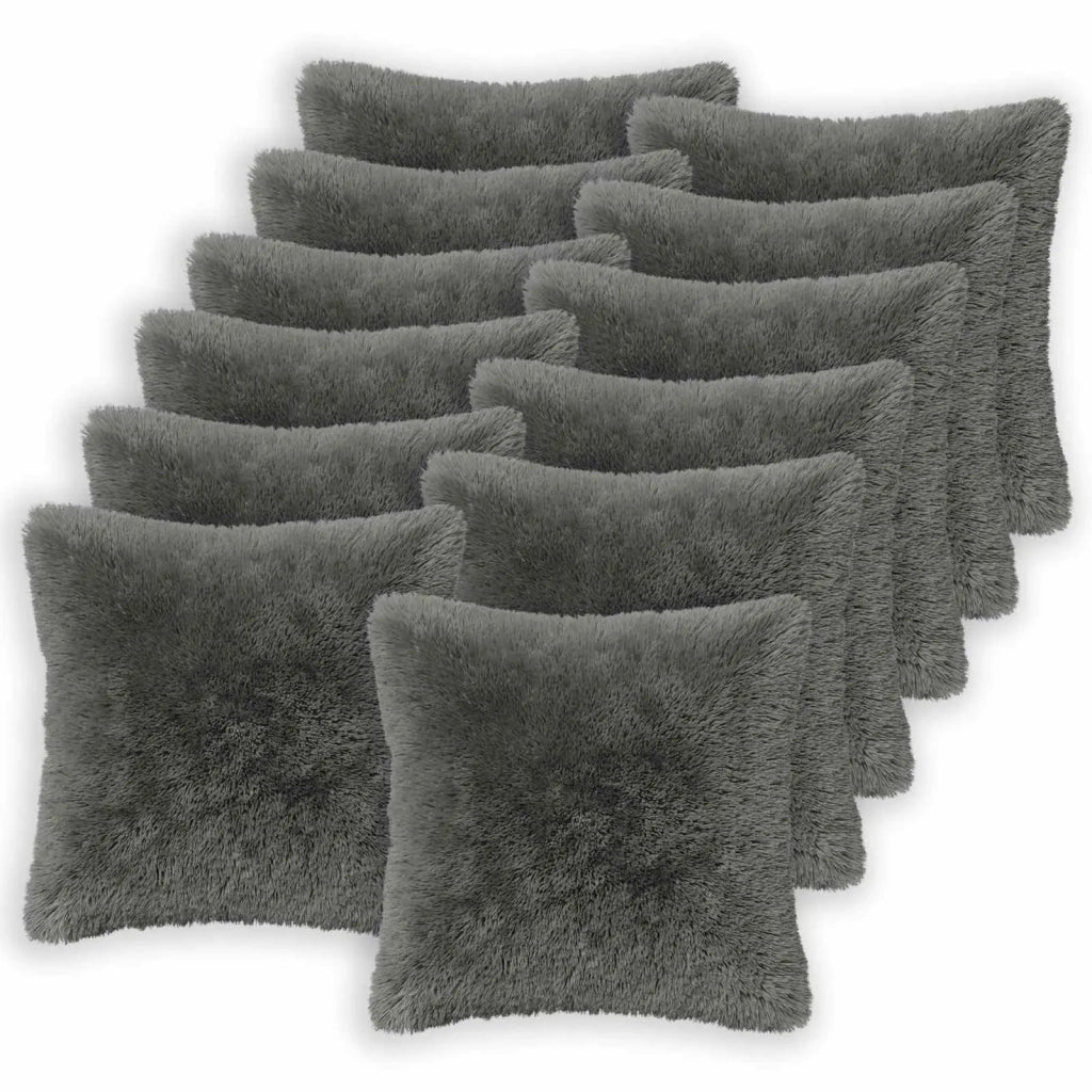 Cuscino con cuscino HEERLEN 2 pz Verde chiaro Fleece PV 926758